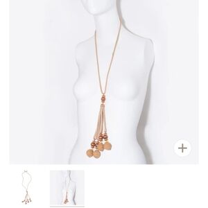 Vintage Tan Beaded Necklace